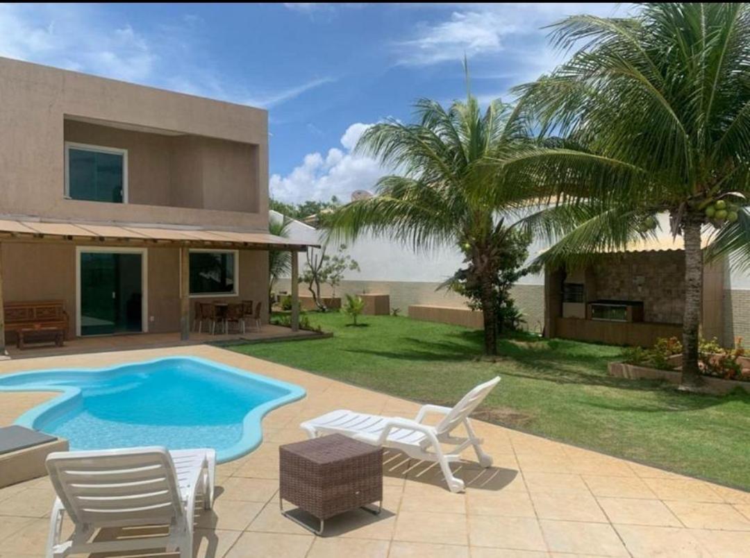 Villa Excelente casa com Piscina e Academia. Camaçari Esterno foto